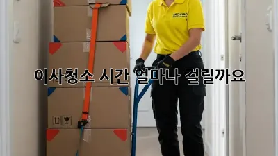 이사청소, 시간 얼마나 걸릴까요?