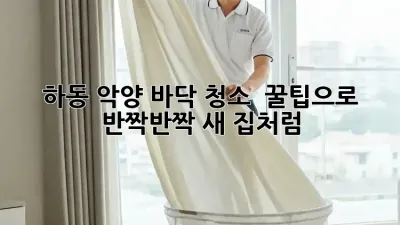 하동 악양 바닥 청소 ✨ 꿀팁으로 ✨ 반짝반짝 새 집처럼!